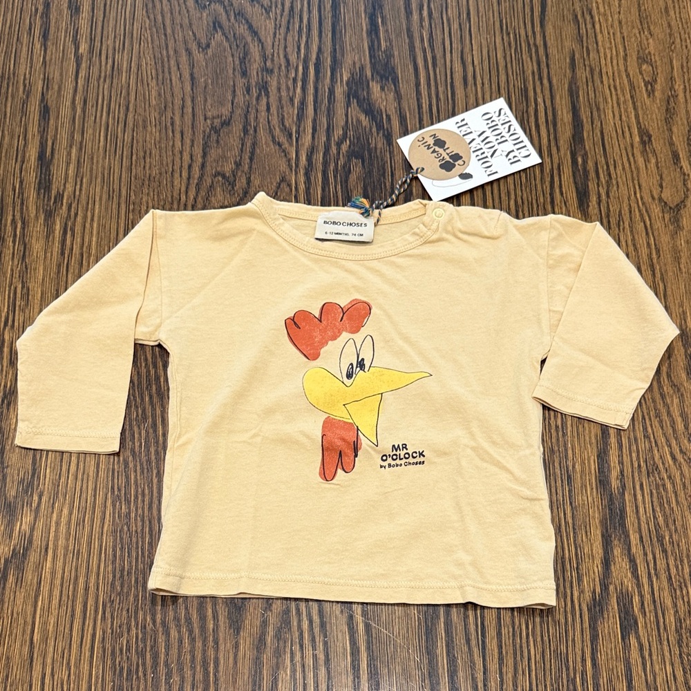 Bobo Choses Baby Rooster Graphic Shirt